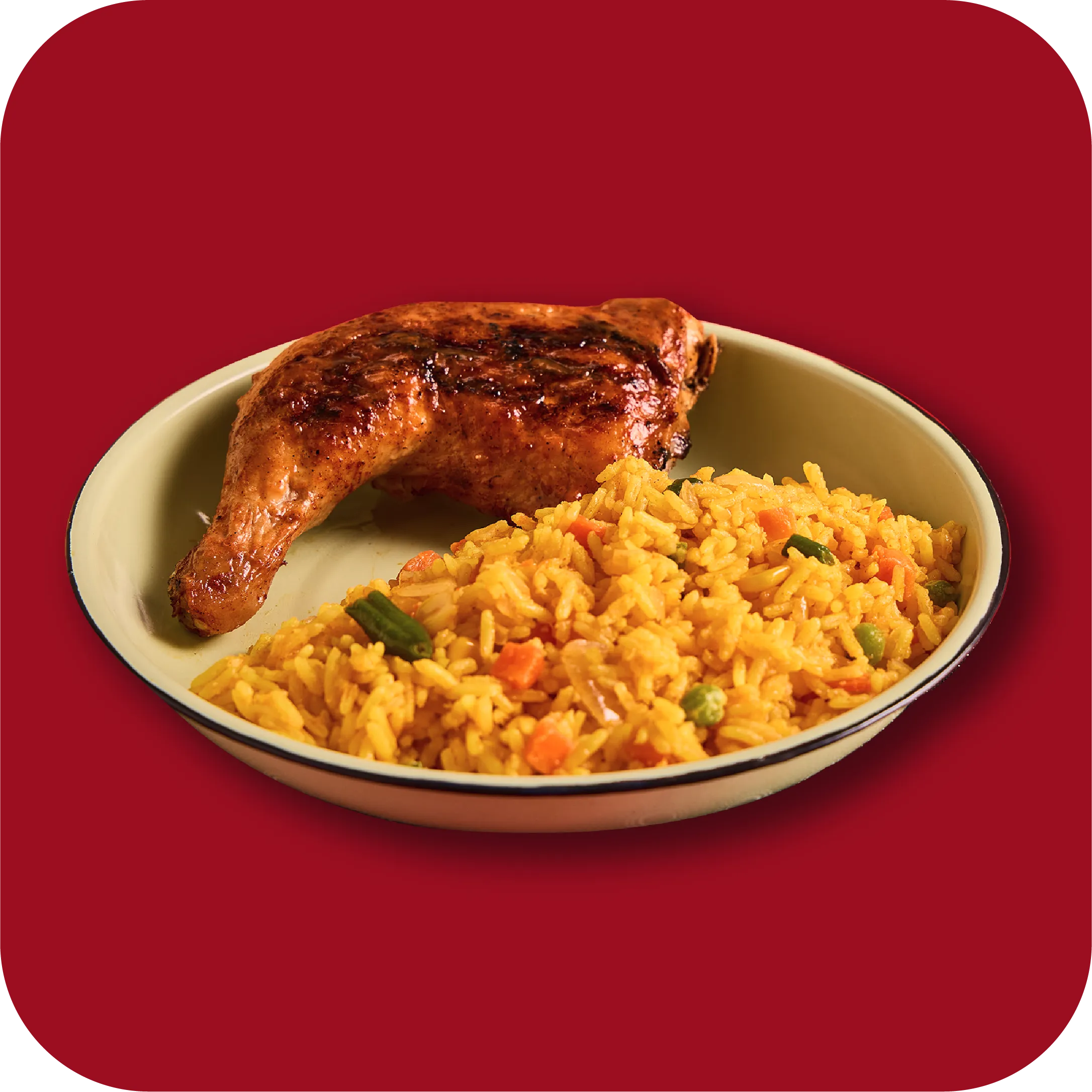 1/4 CHICKEN & SAVOURY RICE
<br />39.99